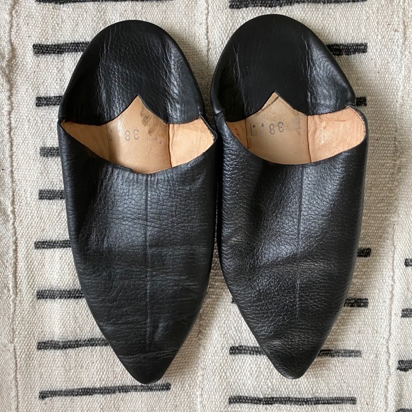 Leather babouche slipper - Picture 2 of 7